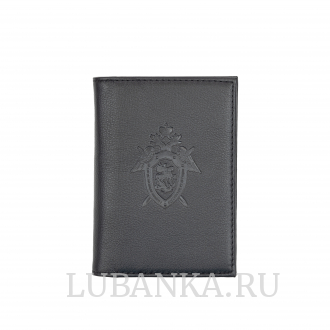 Обложка для автодокументов СКР с жетоном черная