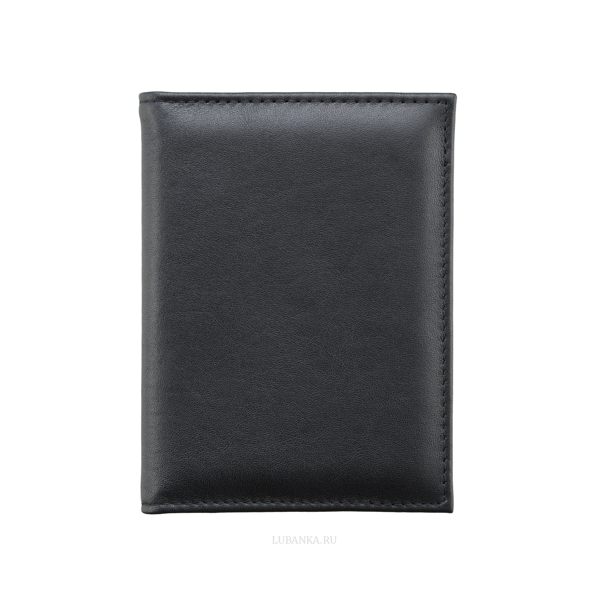 Обложка для автодокументов без символики с картхолдером черная
