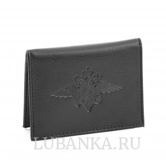 Обложка для удостоверения МВД черная