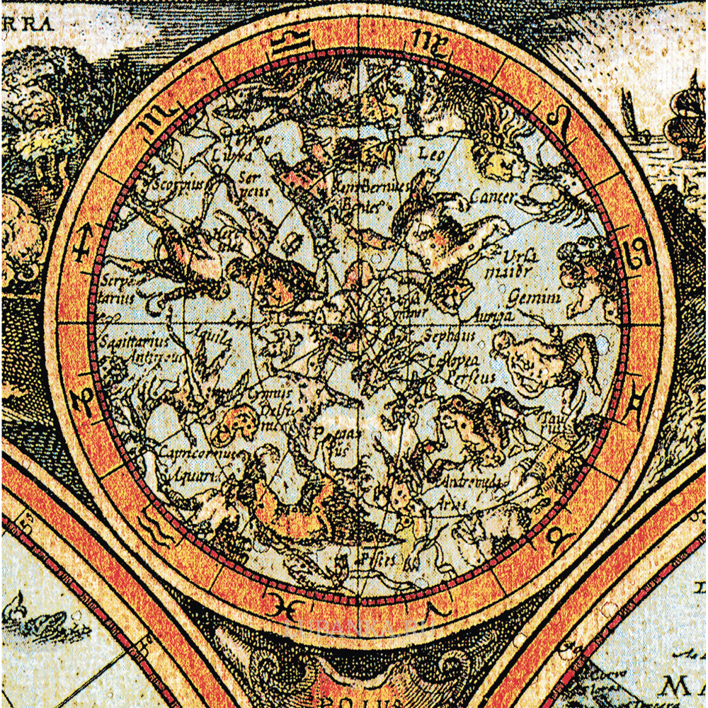 Карта в багете «Большая карта Мира»