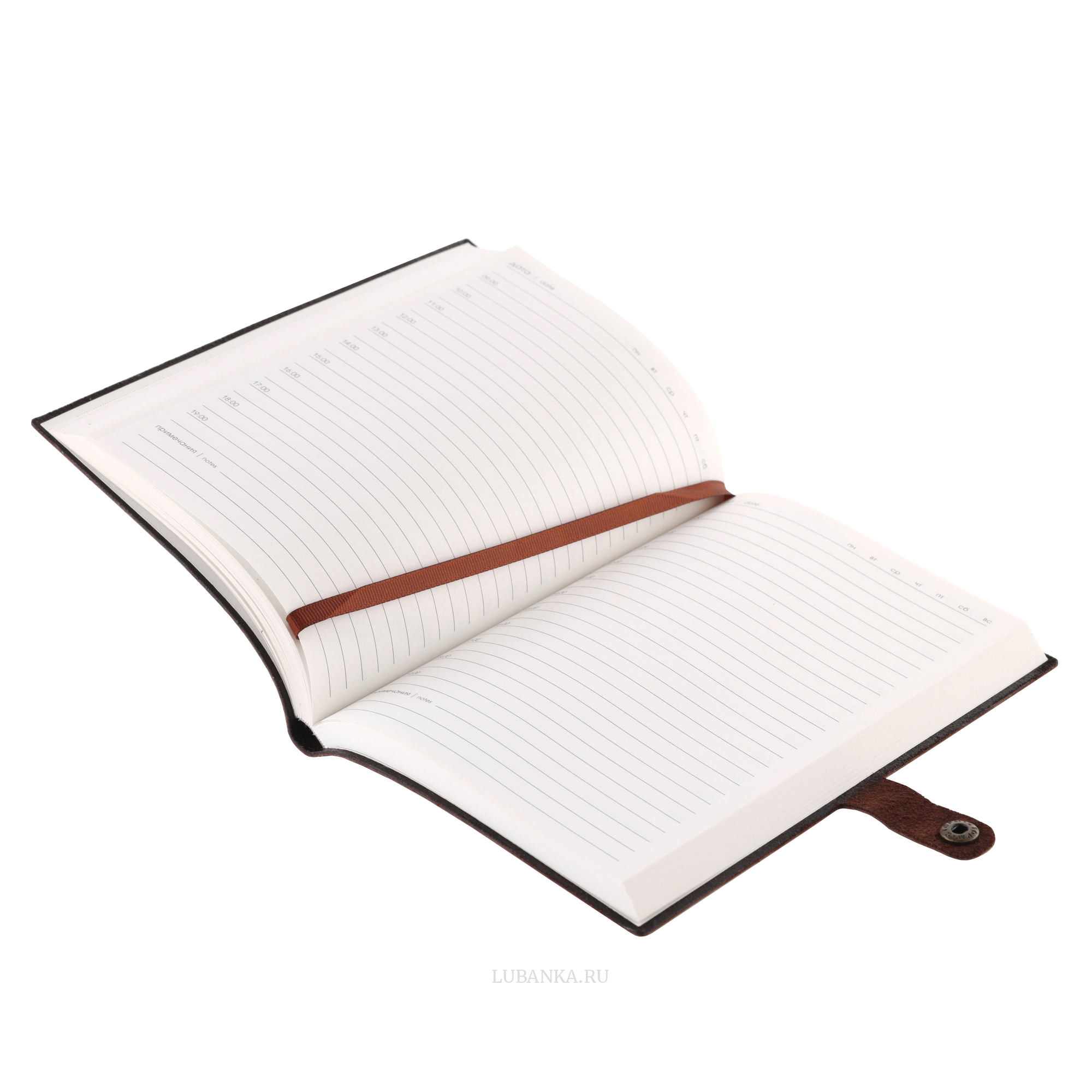 Ежедневник Генеральная Прокуратура мягкая обложка коричневый